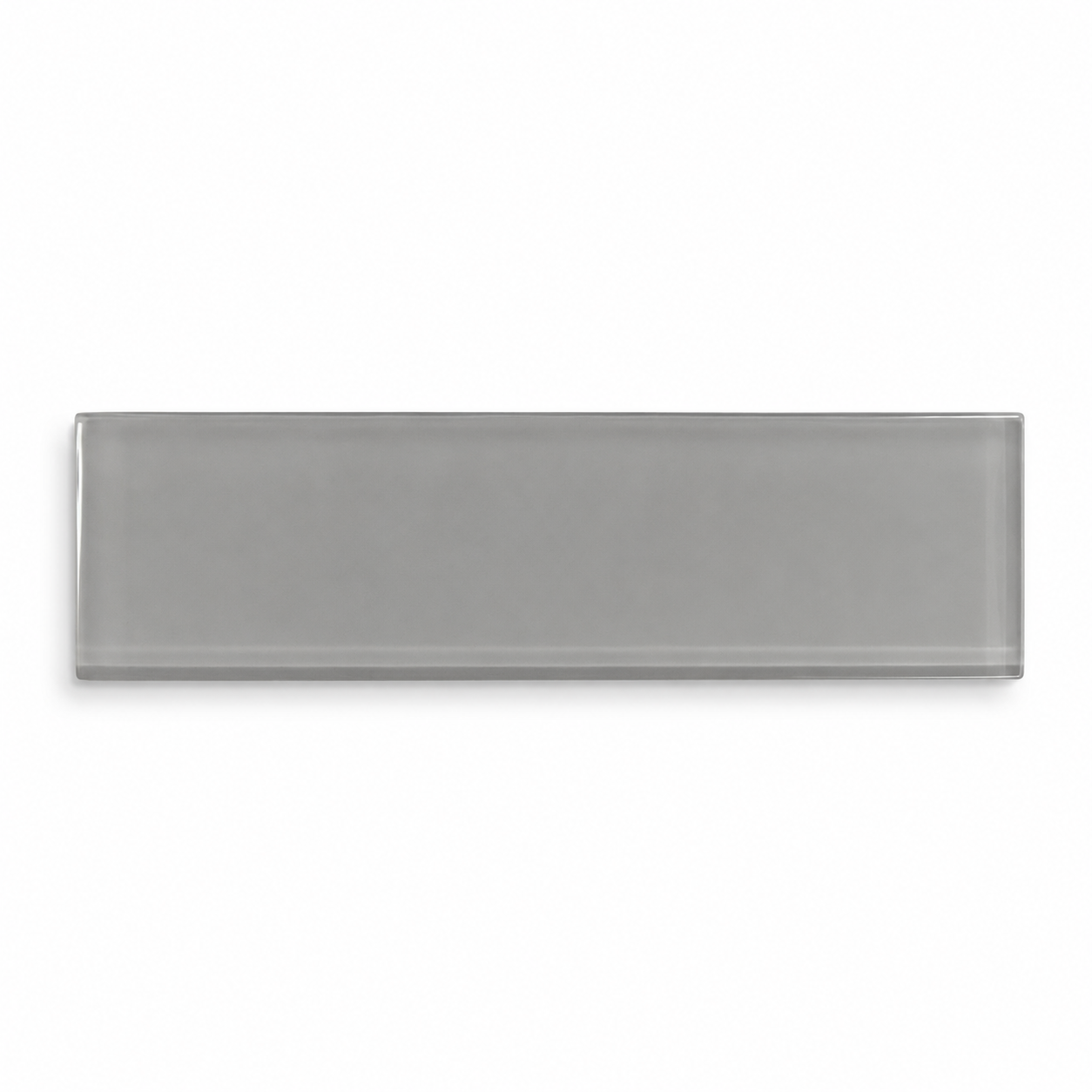 2x8 Mist Gray Glass Subway Tile - Rainbow Series - American Tile Depot
