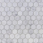 3" Beehive Carrara Polished Hexagon Marble Mosaic Tile 3" Beehive Carrara Polished Hexagon Marble Mosaic Tile - American Tile Depot
