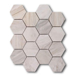 3" Beehive Eura Honed (Eurasian) Hexagon Marble Mosaic Tile 3" Beehive Eura Honed (Eurasian) Hexagon Marble Mosaic Tile - American Tile Depot
