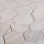3" Beehive Eura Honed (Eurasian) Hexagon Marble Mosaic Tile 3" Beehive Eura Honed (Eurasian) Hexagon Marble Mosaic Tile - American Tile Depot