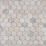 3" Beehive Eura Honed (Eurasian) Hexagon Marble Mosaic Tile 3" Beehive Eura Honed (Eurasian) Hexagon Marble Mosaic Tile - American Tile Depot
