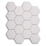3" Beehive Thassos Polished Hexagon Marble Mosaic Tile 3" Beehive Thassos Polished Hexagon Marble Mosaic Tile - American Tile Depot