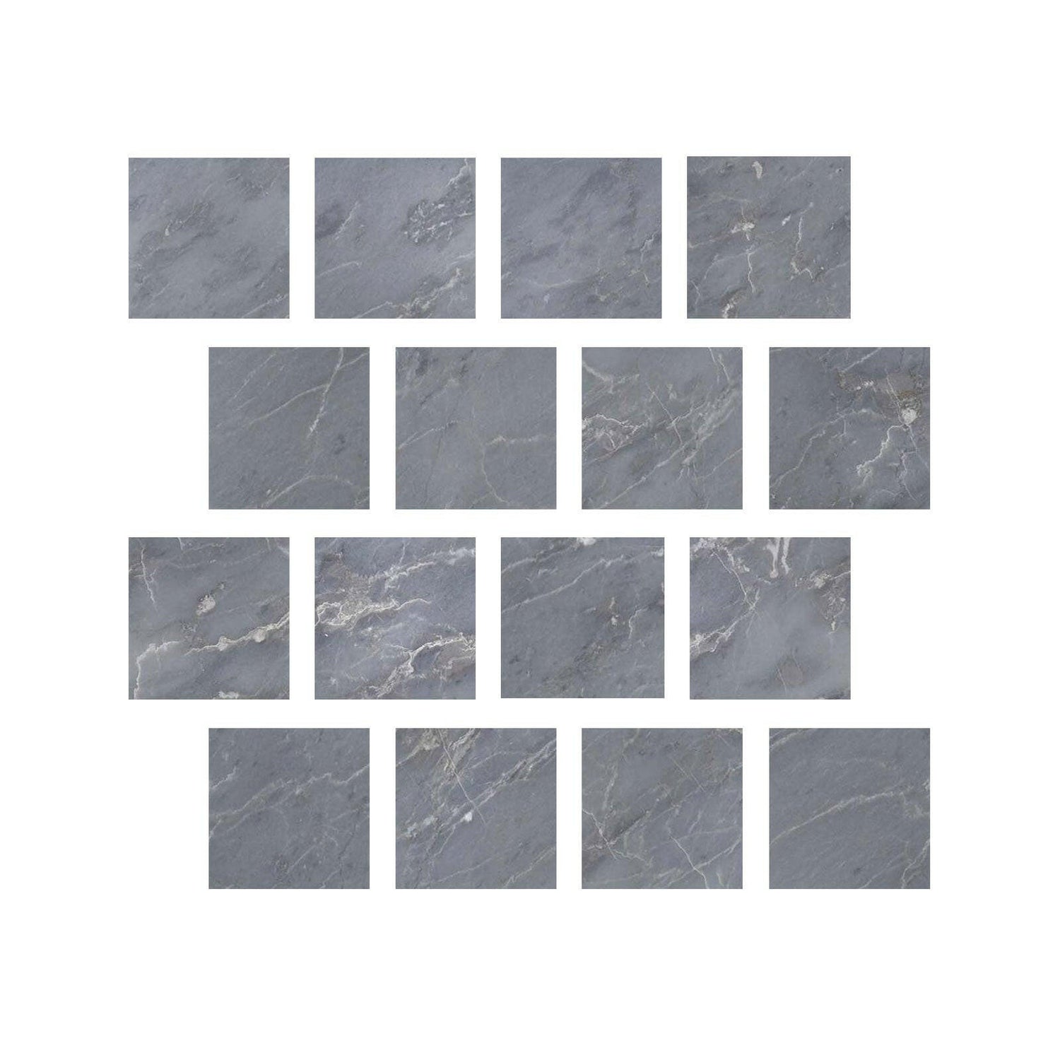 3 X 3 Bardiglio Imperiale Marble Polished Tile-American Tile Depot