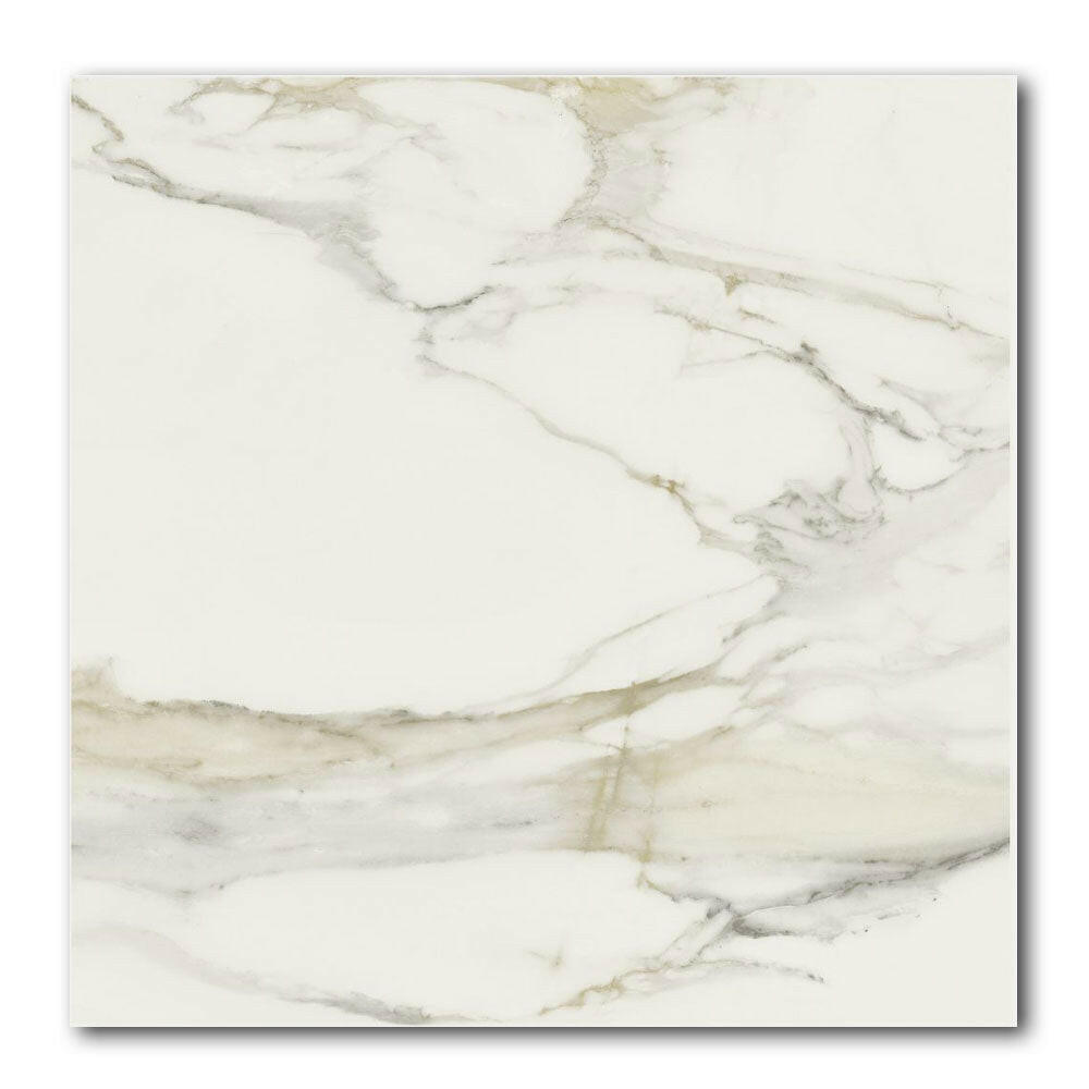 32x32 Solviera Calacatta Gold Glossy Marble Look Porcelain Tile 32x32 Solviera Calacatta Gold Glossy Marble Look Porcelain Tile - American Tile Depot