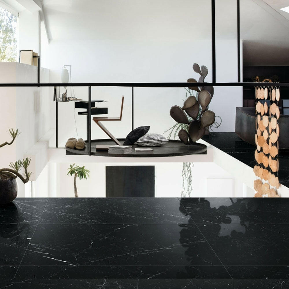 32x32 Solviera Marquinia Glossy Marble Look Porcelain Tile 32x32 Solviera Marquinia Glossy Marble Look Porcelain Tile - American Tile Depot