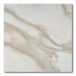36x36 Calacatta Natural Polished Marble Look Porcelain Tile 36x36 Calacatta Natural Polished Marble Look Porcelain Tile - American Tile Depot