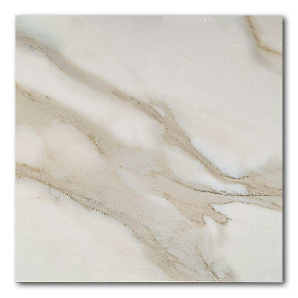 36x36 Calacatta Natural Polished Marble Look Porcelain Tile 36x36 Calacatta Natural Polished Marble Look Porcelain Tile - American Tile Depot