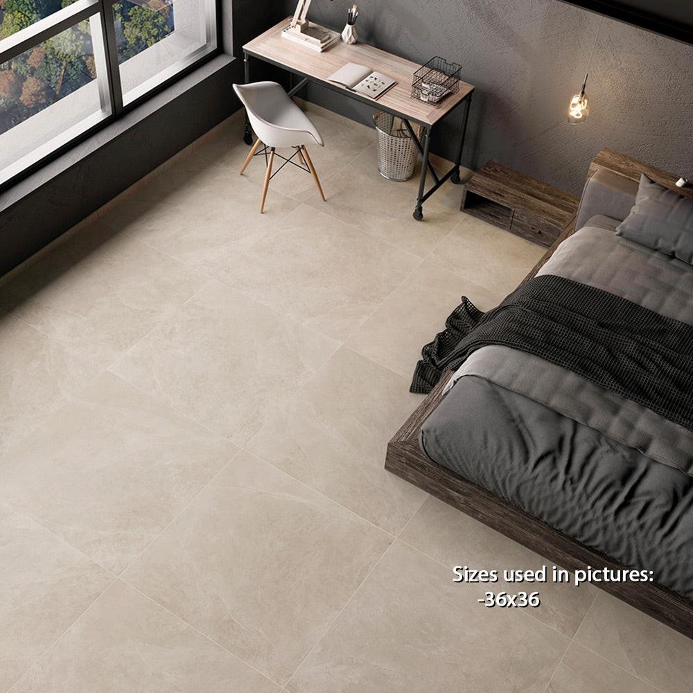 36x36 Ecoslate Beige Natural Slate Look Porcelain Tile 36x36 Ecoslate Beige Natural Slate Look Porcelain Tile - American Tile Depot