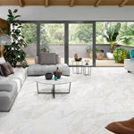 36x36 Gold Calacatta Polished Marble Look Porcelain Tile 36x36 Gold Calacatta Polished Marble Look Porcelain Tile - American Tile Depot