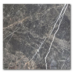36x36 Laurent Black Matte Marble Look Porcelain Tile 36x36 Laurent Black Matte Marble Look Porcelain Tile - American Tile Depot