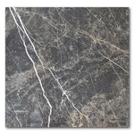 36x36 Laurent Black Matte Marble Look Porcelain Tile 36x36 Laurent Black Matte Marble Look Porcelain Tile - American Tile Depot