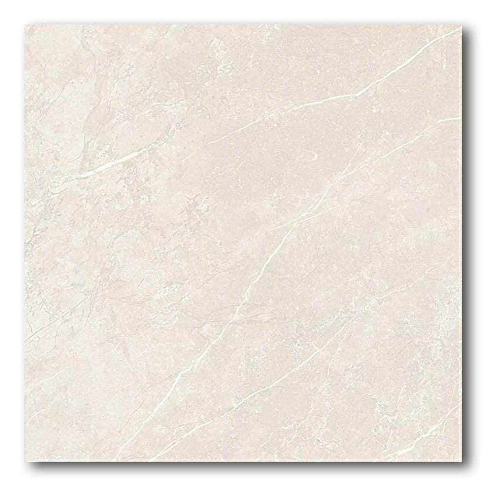 36x36 Pluvessa White Polished Marble Look Porcelain Tile 36x36 Pluvessa White Polished Marble Look Porcelain Tile - American Tile Depot