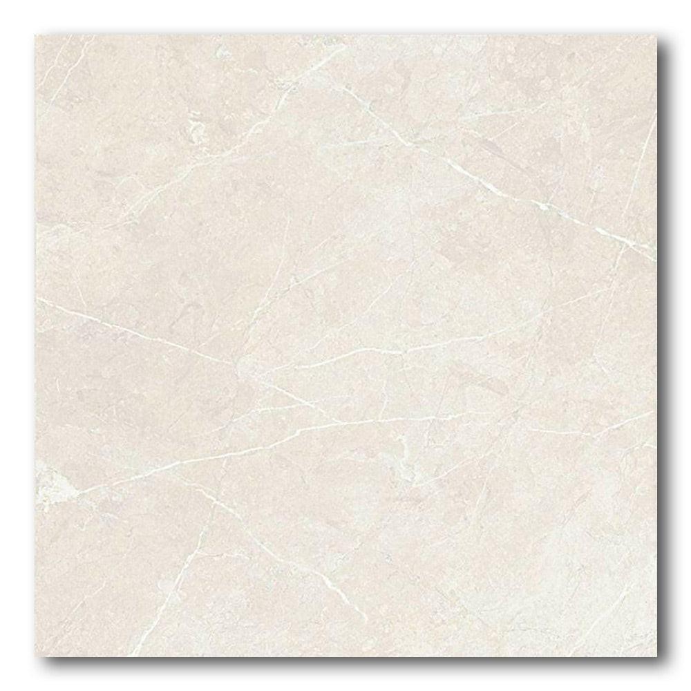 36x36 Pluvessa White Polished Marble Look Porcelain Tile 36x36 Pluvessa White Polished Marble Look Porcelain Tile - American Tile Depot