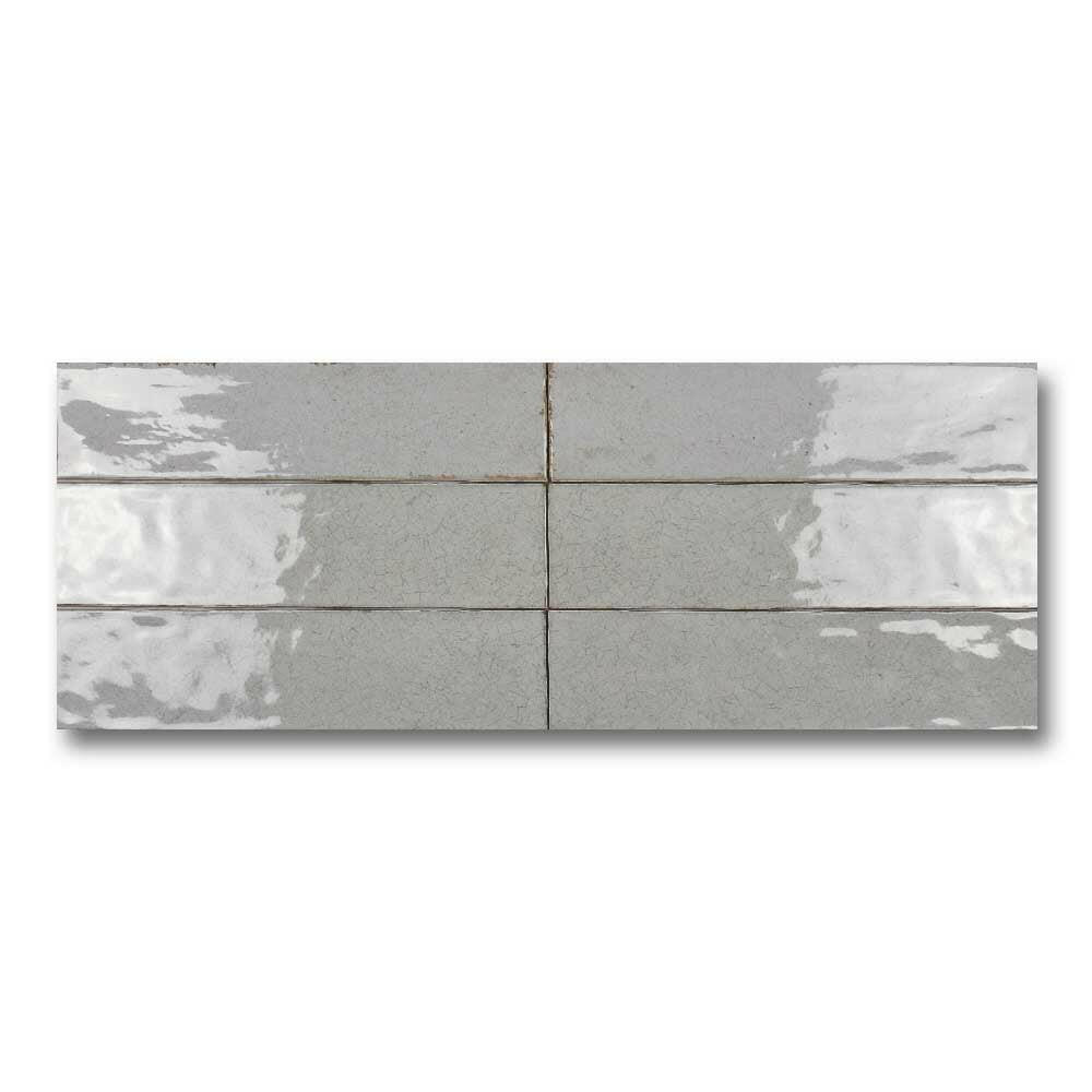 3x12 Faience Tender Gray Concrete Look Matte Ceramic Wall Tile