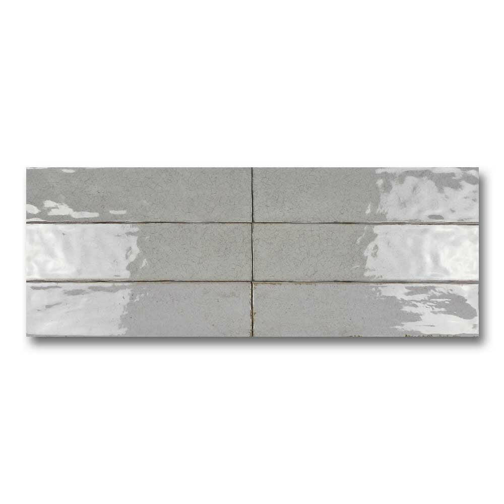 3x12 Faience Tender Gray Concrete Look Matte Ceramic Wall Tile
