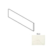 3x12 Bianco River Polished Marble Look Porcelain Bullnose Tile 3x12 Bianco River Polished Marble Look Porcelain Bullnose Tile - American Tile Depot