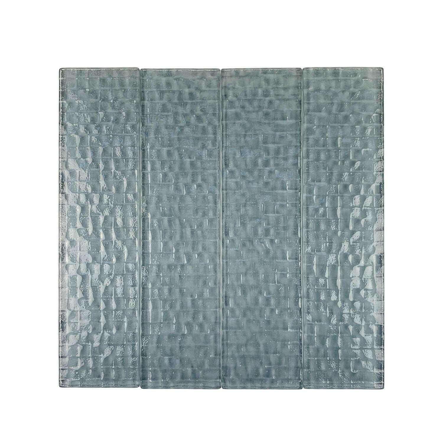 3x12 Blue Metro Cubes Glass Subway Tile 3x12 Blue Metro Cubes Glass Subway Tile - American Tile Depot