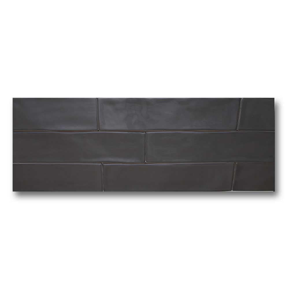 3x12 Bronx Gris Glossy Solid Color Porcelain Tile 3x12 Bronx Gris Glossy Solid Color Porcelain Tile - American Tile Depot