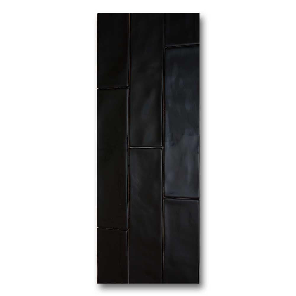 3x12 Bronx Nero Glossy Solid Color Porcelain Tile 3x12 Bronx Nero Glossy Solid Color Porcelain Tile - American Tile Depot