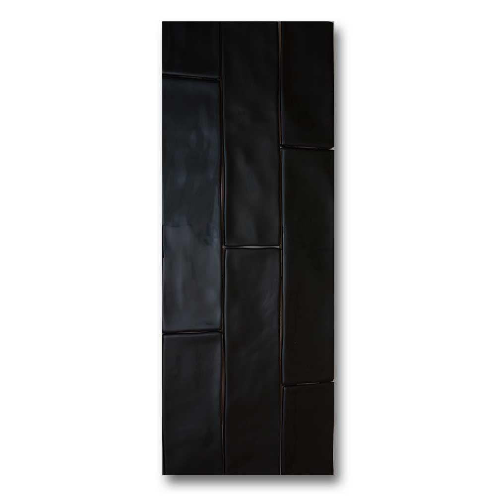 3x12 Bronx Nero Glossy Solid Color Porcelain Tile 3x12 Bronx Nero Glossy Solid Color Porcelain Tile - American Tile Depot