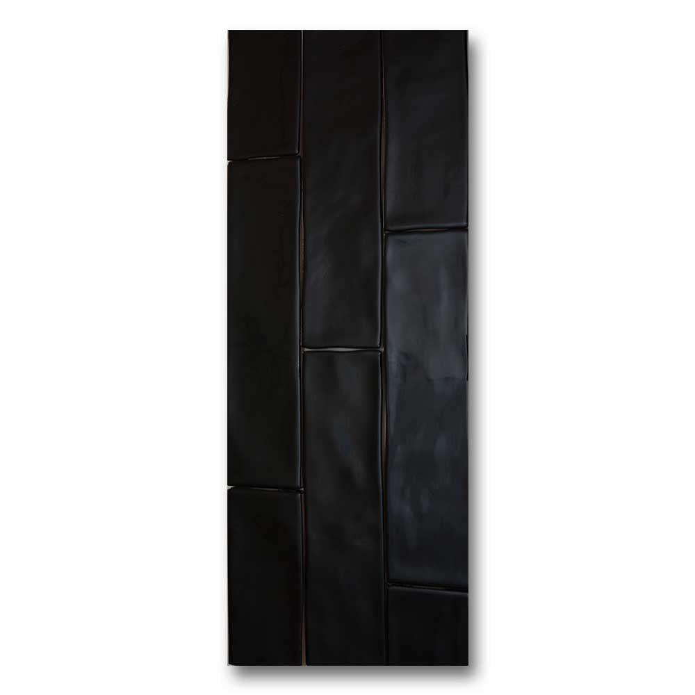 3x12 Bronx Nero Glossy Solid Color Porcelain Tile 3x12 Bronx Nero Glossy Solid Color Porcelain Tile - American Tile Depot