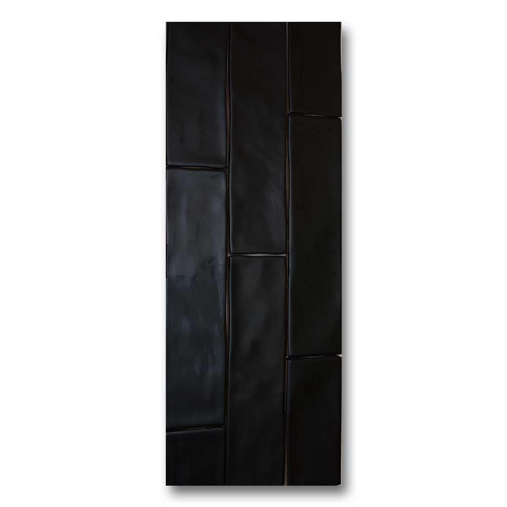 3x12 Bronx Nero Glossy Solid Color Porcelain Tile 3x12 Bronx Nero Glossy Solid Color Porcelain Tile - American Tile Depot