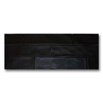 3x12 Bronx Nero Glossy Solid Color Porcelain Tile 3x12 Bronx Nero Glossy Solid Color Porcelain Tile - American Tile Depot