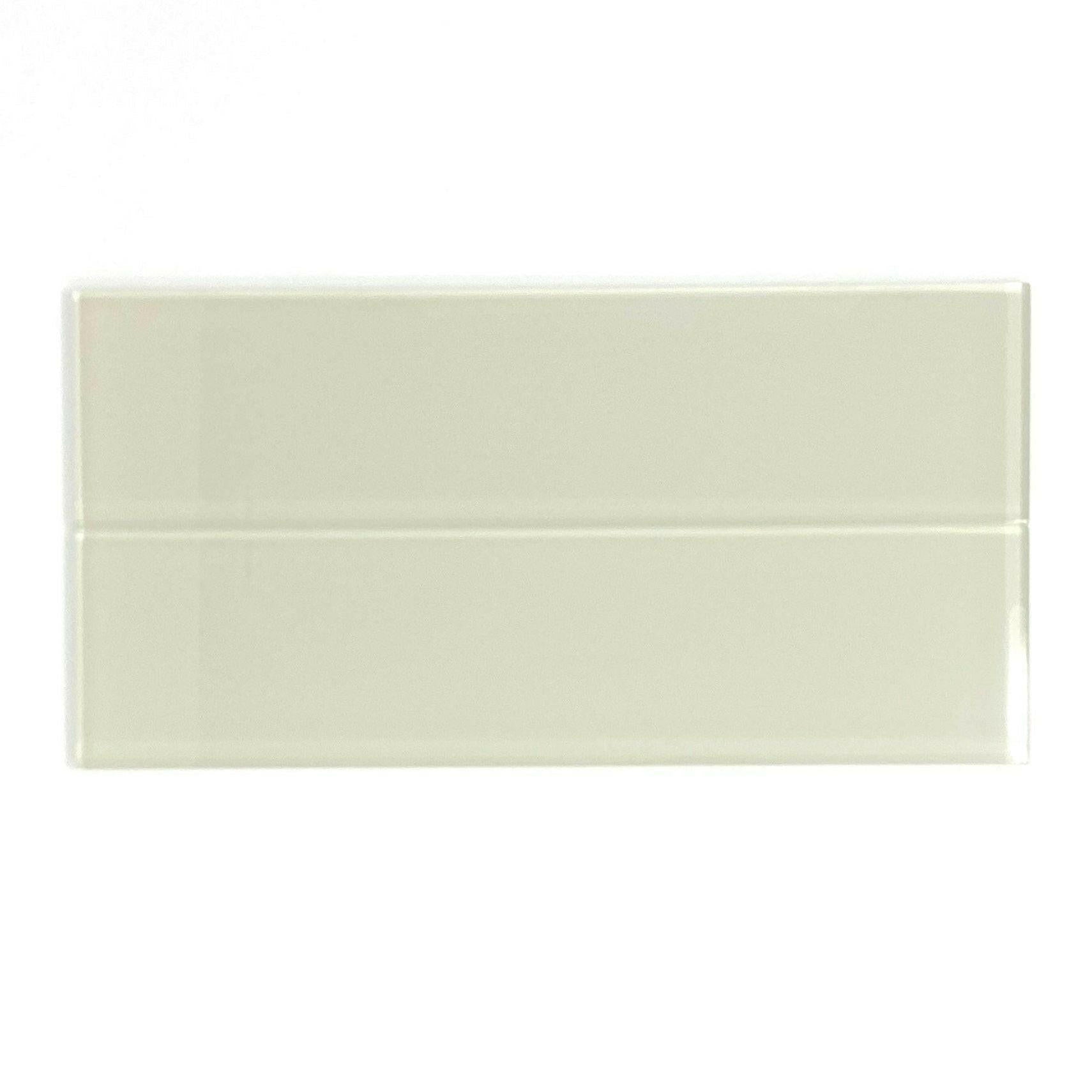 3x12 Cream Beige Glass Subway Tile - Rainbow Series 3x12 Cream Beige Glass Subway Tile - Rainbow Series - American Tile Depot