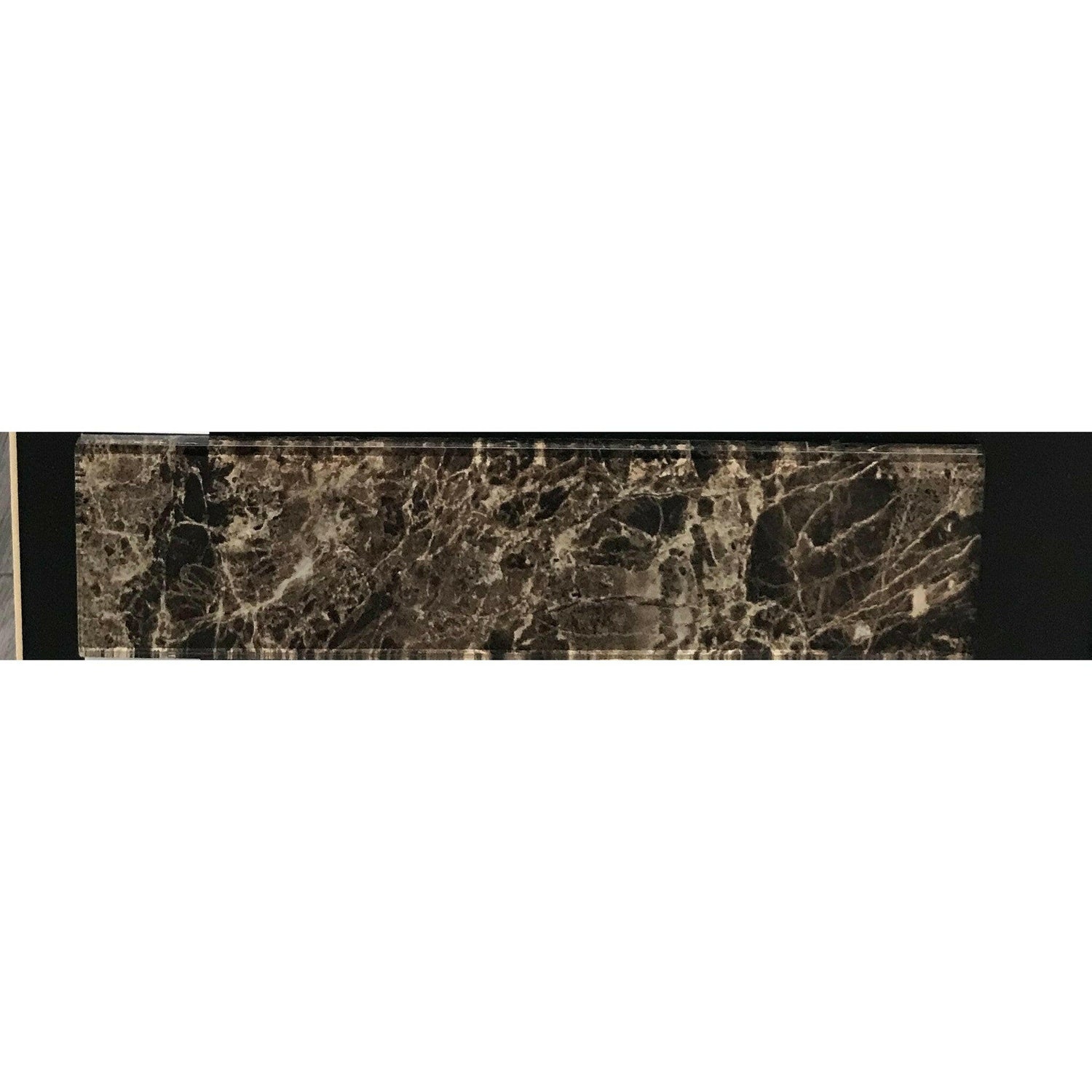 3x12 Emperador Marble Look Glass Subway Tile 3x12 Emperador Marble Look Glass Subway Tile - American Tile Depot