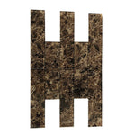 3x12 Emperador Marble Look Glass Subway Tile 3x12 Emperador Marble Look Glass Subway Tile - American Tile Depot