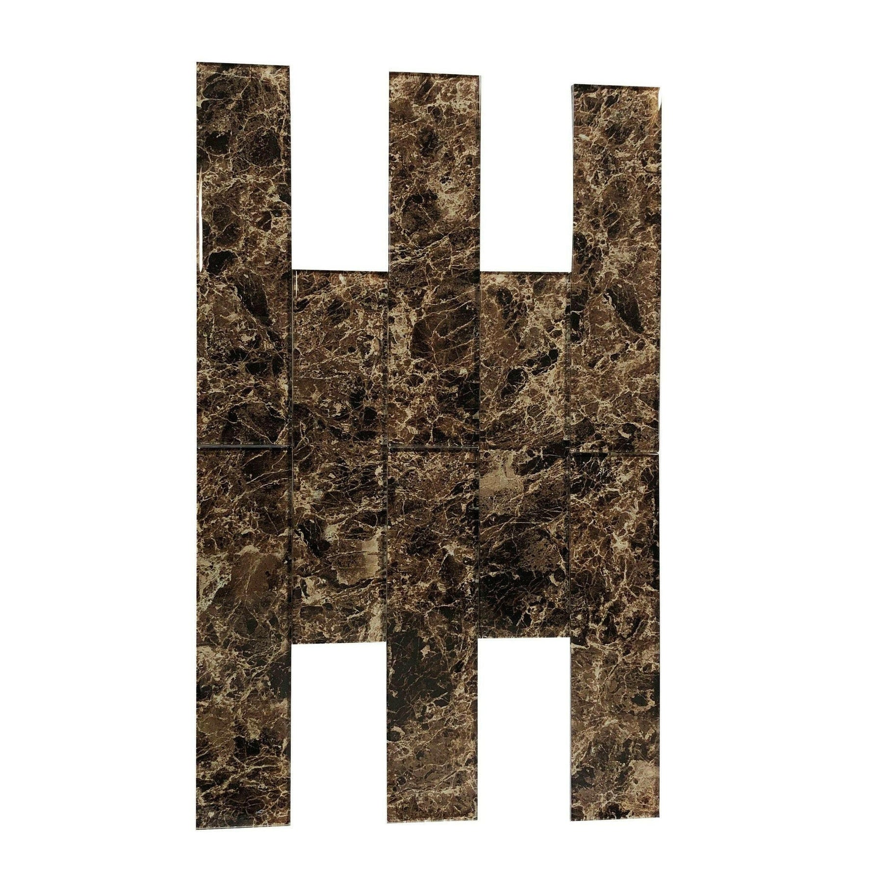 3x12 Emperador Marble Look Glass Subway Tile 3x12 Emperador Marble Look Glass Subway Tile - American Tile Depot