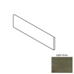 3x12 Evolution Light Grey Matte Stone Look Porcelain Bullnose Tile - American Tile Depot