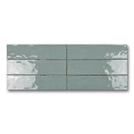 3x12 Faience Aqua Concrete Look Matte Ceramic Wall Tile 3x12 Faience Aqua Concrete Look Matte Ceramic Wall Tile - American Tile Depot