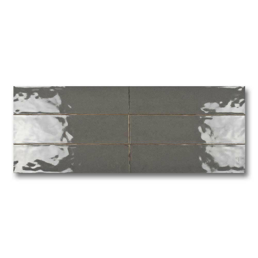 3x12 Faience Taupe Concrete Look Matte Ceramic Wall Tile