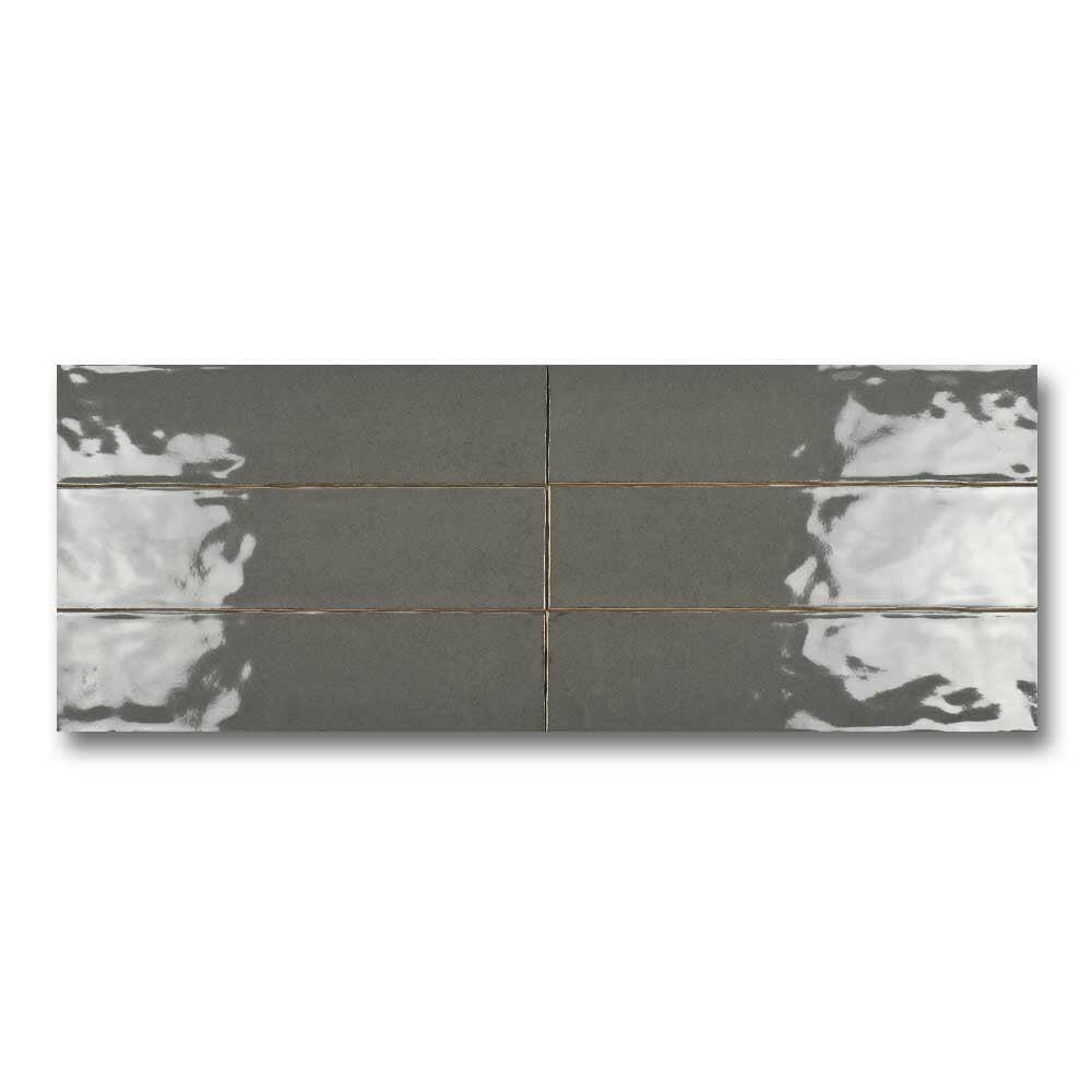 3x12 Faience Taupe Concrete Look Matte Ceramic Wall Tile