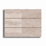 3x12 Lithos Bone Glossy Ceramic Tile - American Tile Depot