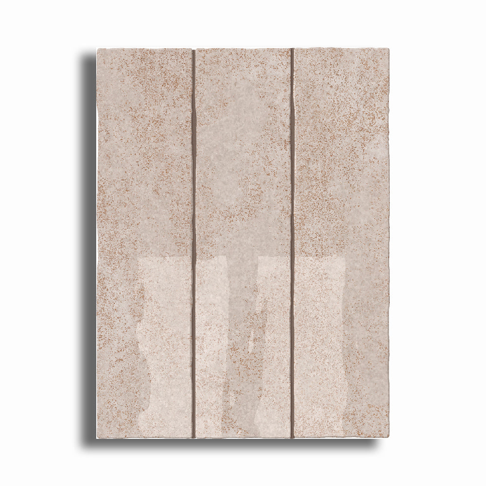 3x12 Lithos Bone Glossy Ceramic Tile - American Tile Depot