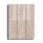 3x12 Lithos Bone Glossy Ceramic Tile - American Tile Depot