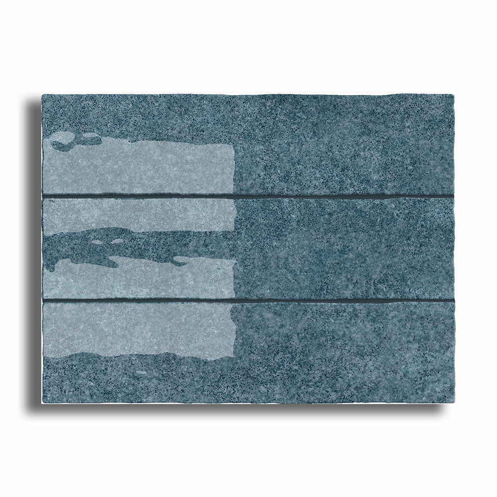 3x12 Lithos Indigo Glossy Ceramic Tile - American Tile Depot