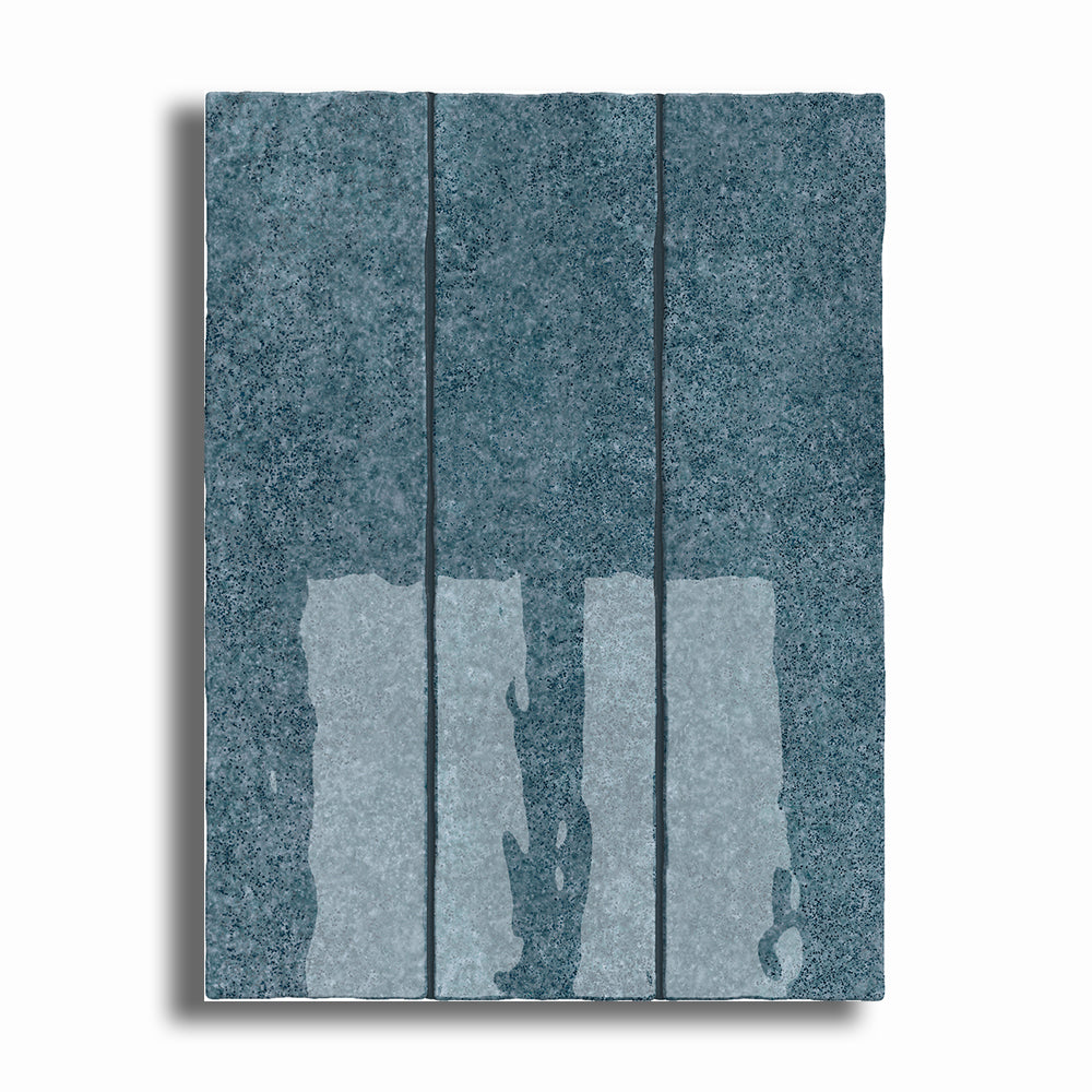 3x12 Lithos Indigo Glossy Ceramic Tile - American Tile Depot
