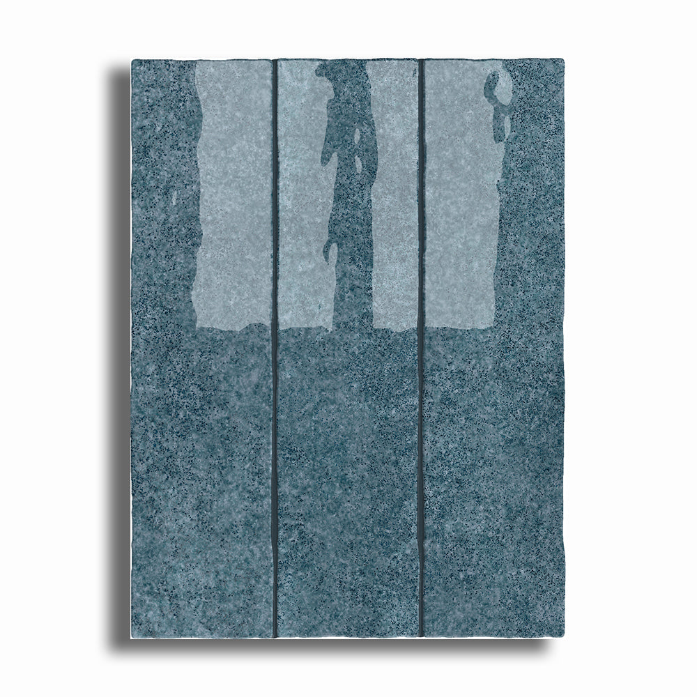 3x12 Lithos Indigo Glossy Ceramic Tile - American Tile Depot