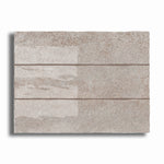 3x12 Lithos Silver Glossy Ceramic Tile - American Tile Depot