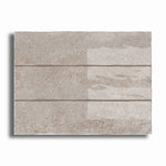 3x12 Lithos Silver Glossy Ceramic Tile - American Tile Depot
