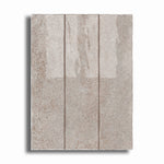 3x12 Lithos Silver Glossy Ceramic Tile - American Tile Depot