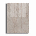 3x12 Lithos Silver Glossy Ceramic Tile - American Tile Depot