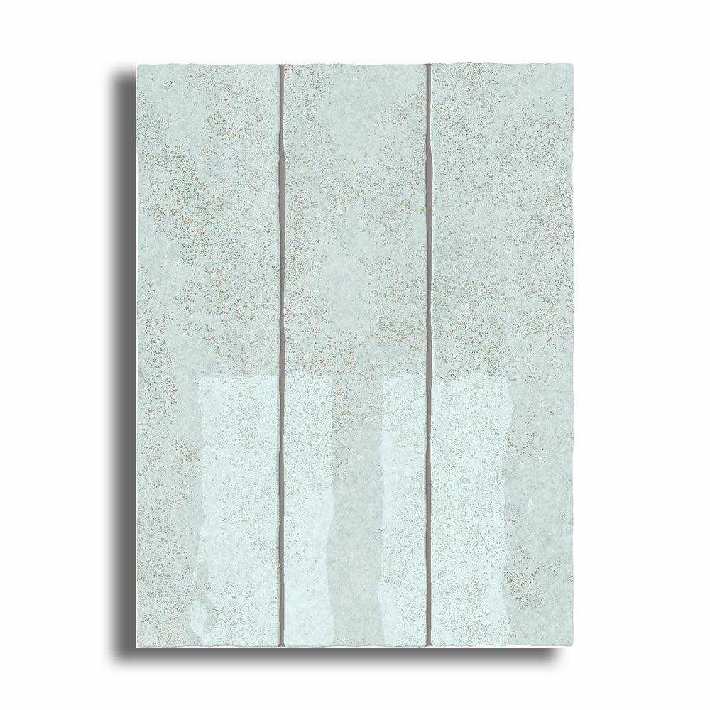 3x12 Lithos Sky Blue Glossy Ceramic Tile - American Tile Depot