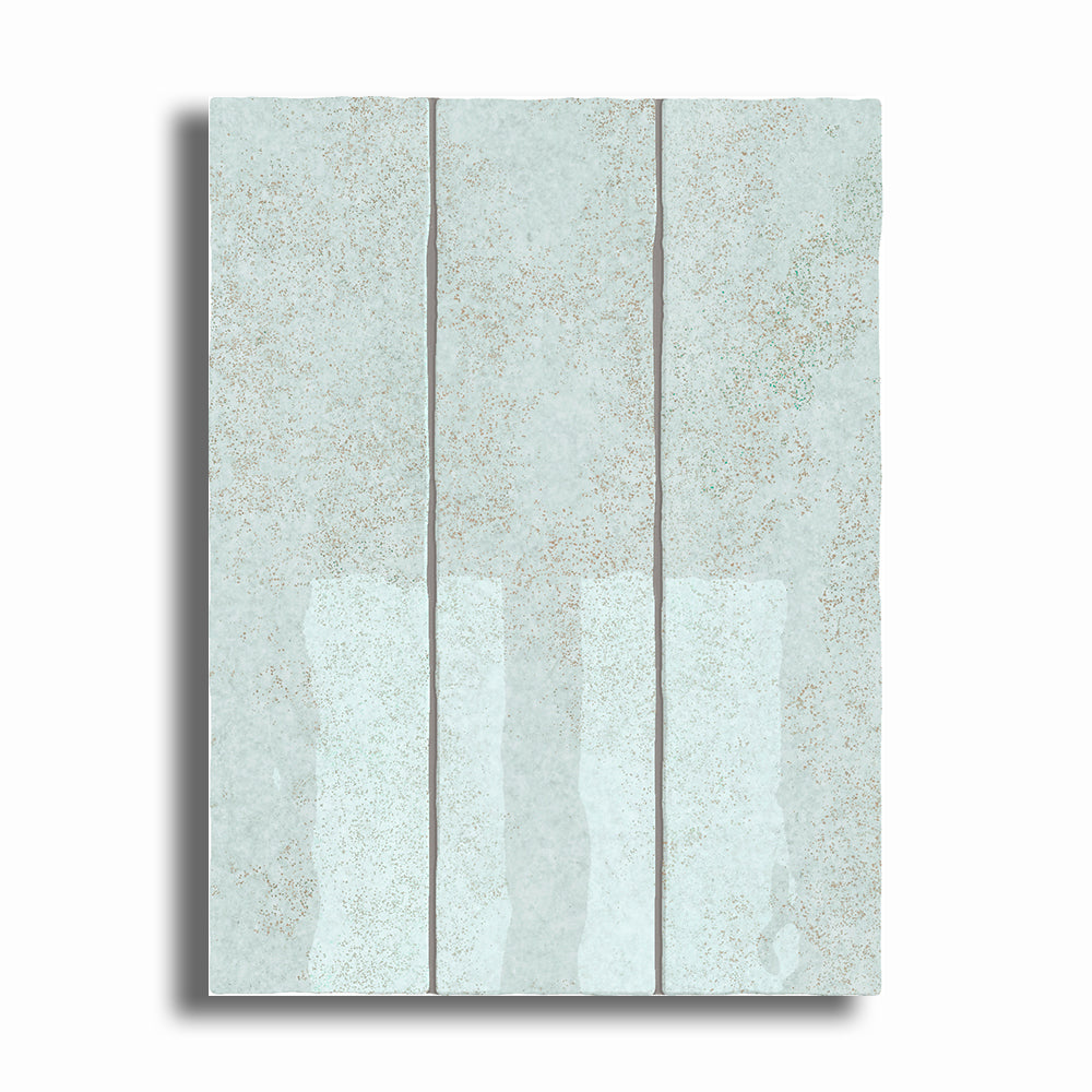 3x12 Lithos Sky Blue Glossy Ceramic Tile - American Tile Depot