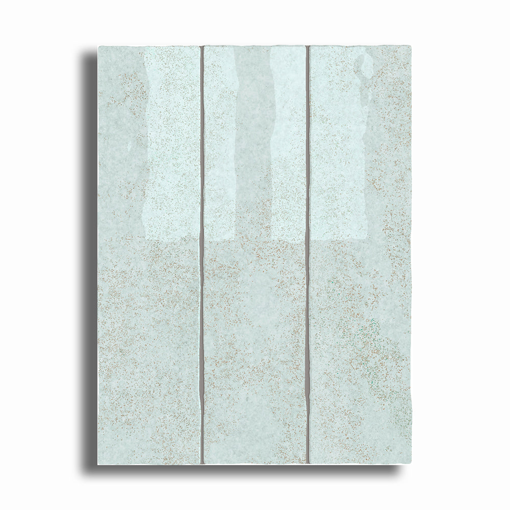 3x12 Lithos Sky Blue Glossy Ceramic Tile - American Tile Depot