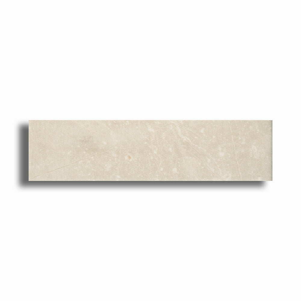3x12 Lumina Avorio Bianco Glossy Stone Look Ceramic Tile - American Tile Depot