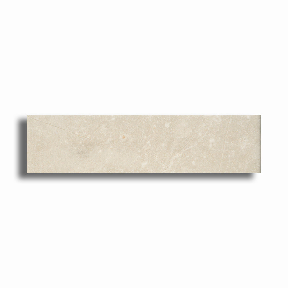 3x12 Lumina Avorio Bianco Glossy Stone Look Ceramic Tile - American Tile Depot